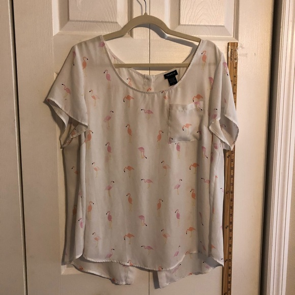 torrid Tops - Torrid flamingo print back buttoned up top